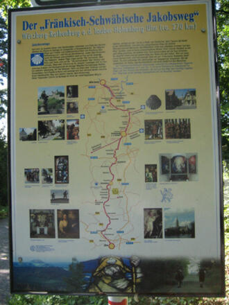 Schautafel Fränkisch-Schwäbischer Jakobsweg