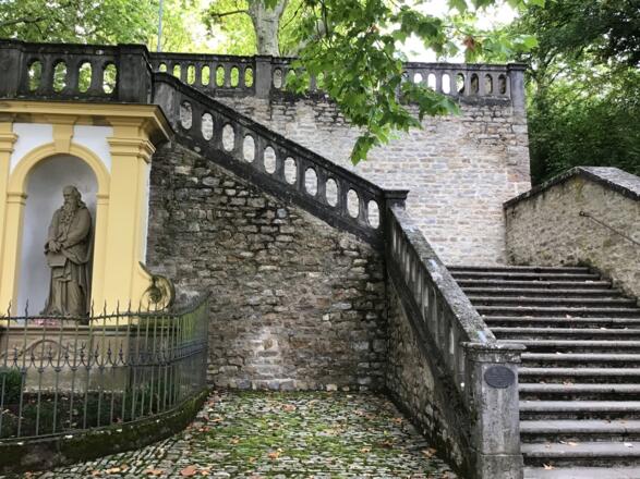 Schleifenroute - Würzburg der Aufgang zum Käppele