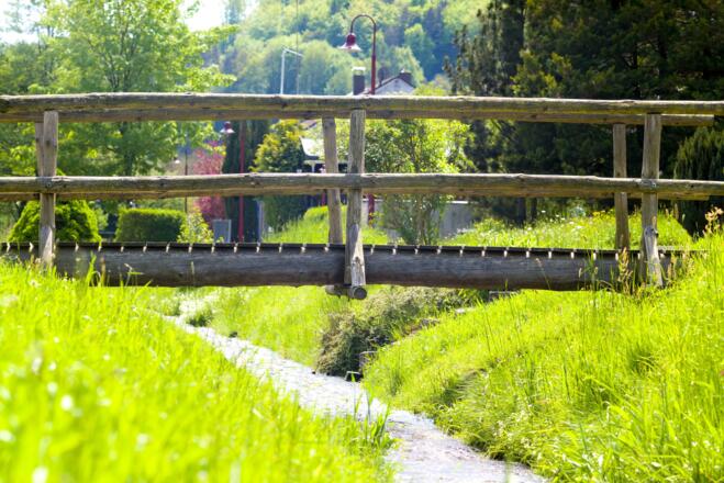 Brücke an der Elsava