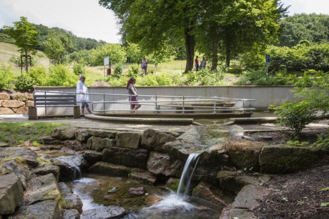 Barrierefreie Wassertretanlage Mespelbrunn