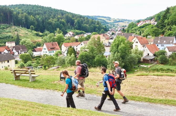 Ausblick von der Gruftkapelle St. Maria Schnee Mespelbrunn