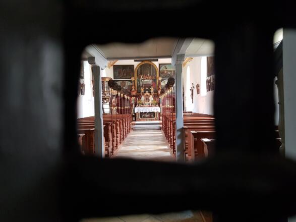 Benninger Ried Blick in die Riedkapelle