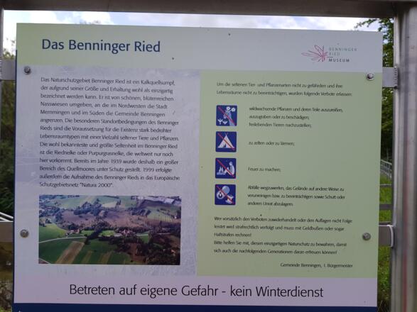 Benninger Ried Infotafel 3