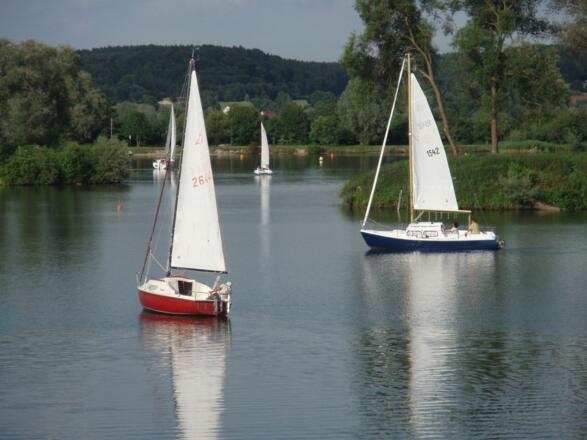 Oberrieder Weiher Segler und See