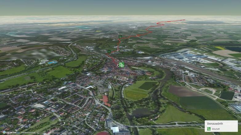 Pilgerweg in Bayerisch-Schwaben: Bayr-Schwäb-JW: Donauwörth - Kloster Holzen