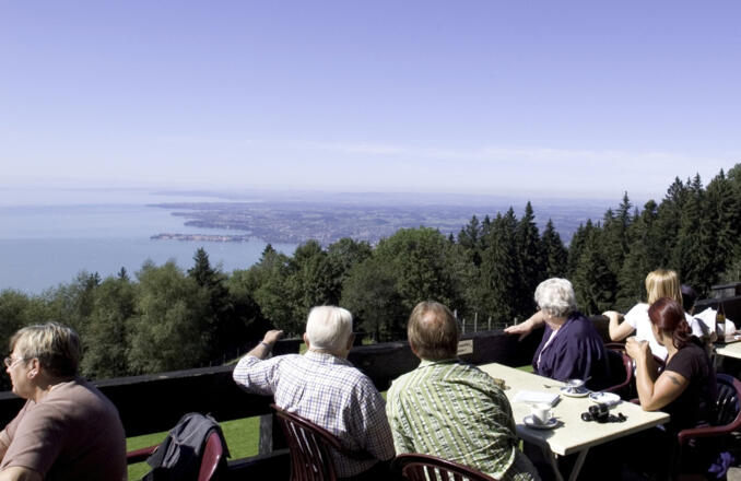 Berghaus Pfänder, Terrasse 