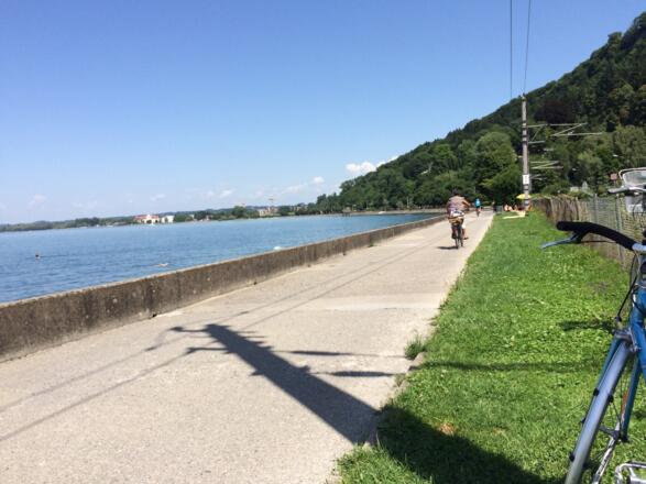 Bodensee mit Radweg und Bademöglichkeiten