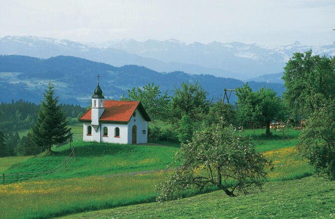 Unsere Wanderung führt uns an 13 Kapellen vorbei.