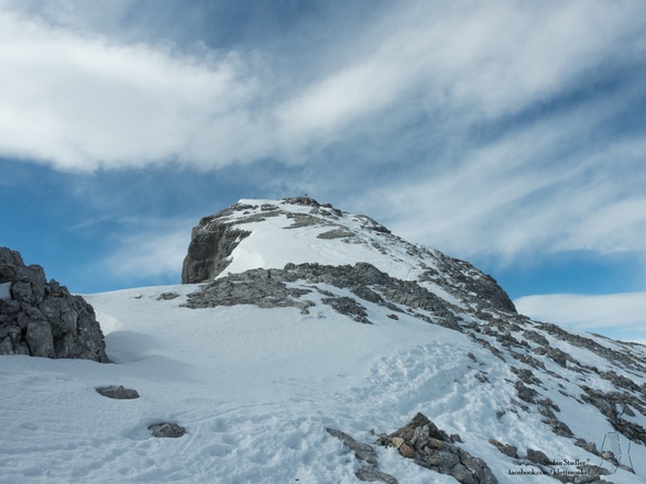 die letzten Meter auf das Hocheck sind im Winter meist abgeblasen
