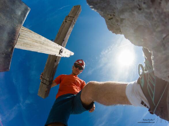 Gipfelselfi Stefan Stadler am Kleinen Watzmann