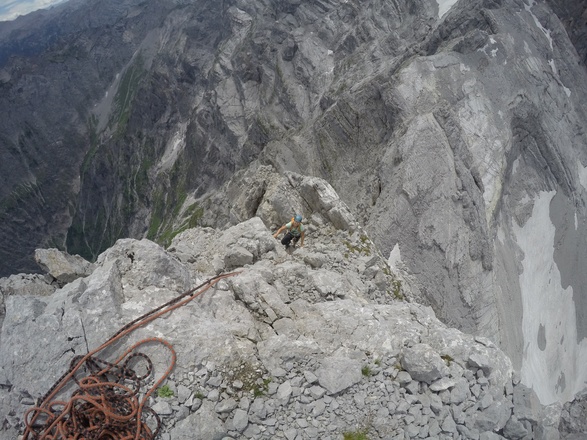 die letzten Meter auf die Watzmann Jungfrau
