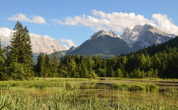 Der Taubensee im Bergsteigerdorf Ramsau