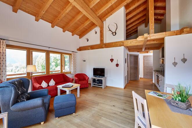 Wohnbereich Wohnung Alpenglühn