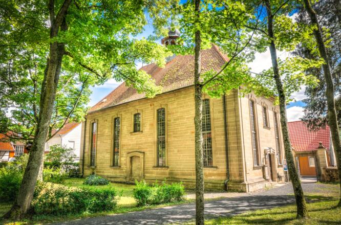 Rückseite der Salvatorkirche - Bad Rodach