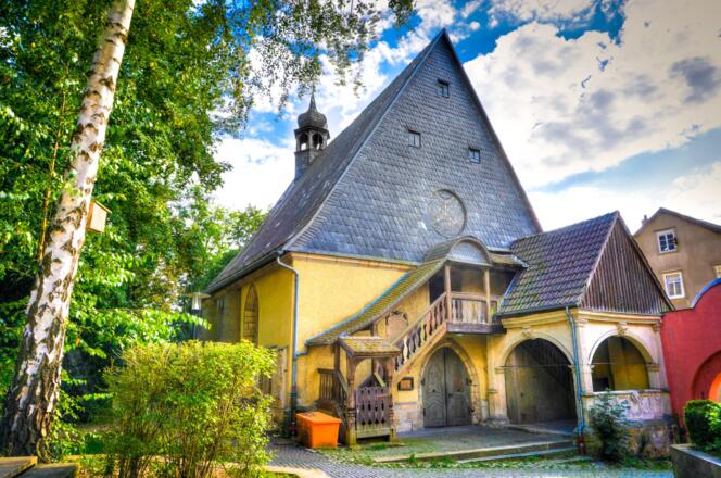 Eingang der Salvatorkirche - Coburg