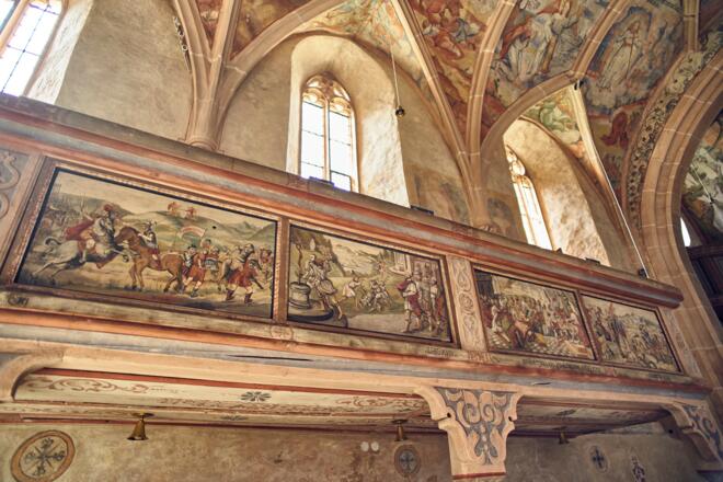 Empore in der Evang. Pfarrkirche Zur Heiligen Dreifaltigkeit in Presseck