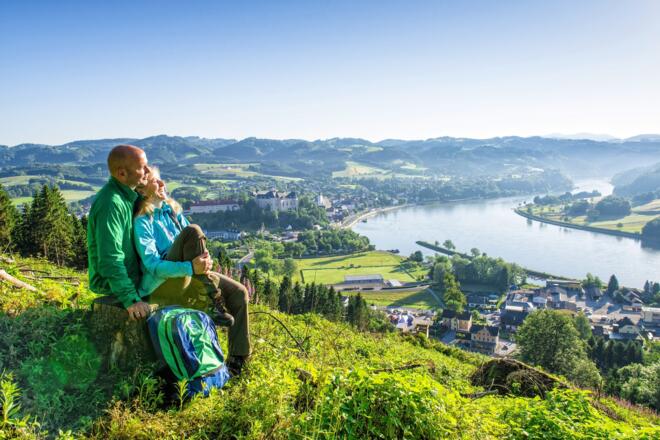 Donausteig - Blick auf Grein