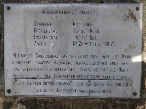 Röttingen Sonnenuhr 19