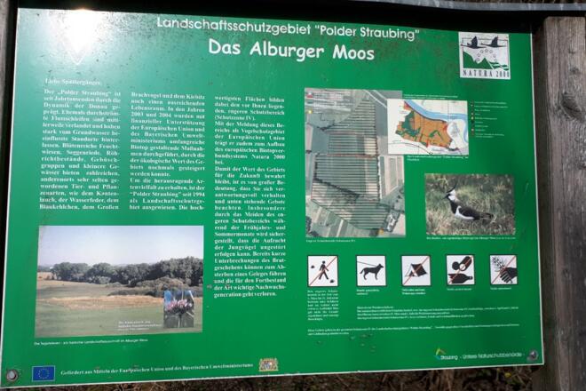 Infotafel Alburger Moos