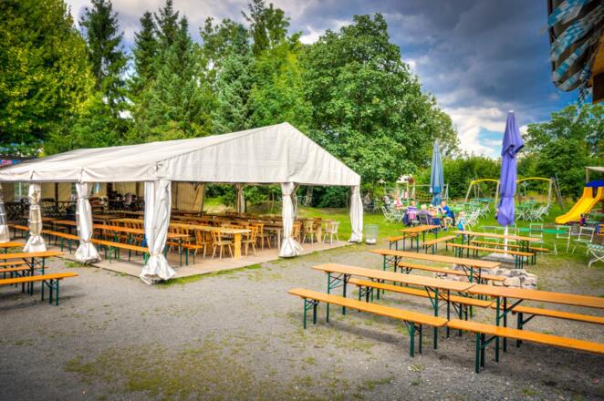 Biergarten und Partyzelt - Ausflugslokal St. Georgenberg