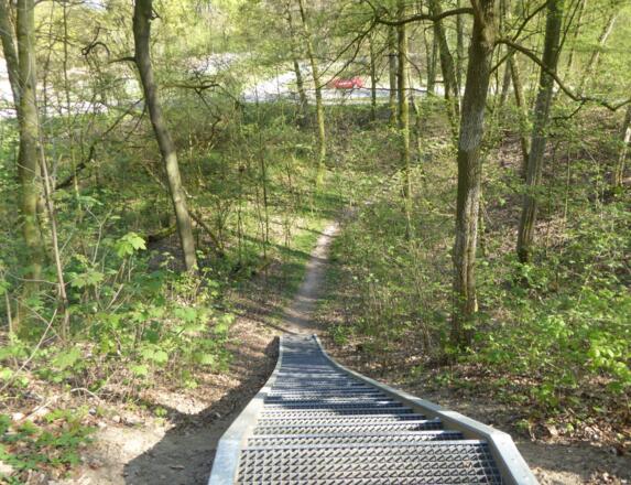 Treppe des &quot;Grauens&quot; :-) - ein paar Höhenmeter sollen es noch werden