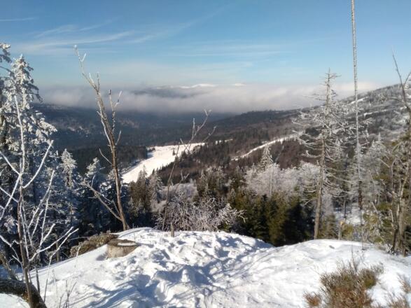 Blick vom Stinglfelsen nach Westen