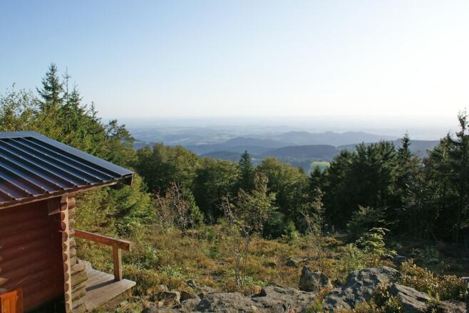 Aussicht vom Knogl zur Donauebene