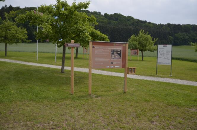 Starttafel des Bodenerlebnispfad Flintsbach 
