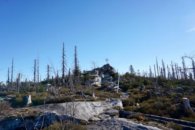 Bayerischer Plöckenstein in Sicht