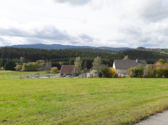 Ausblick am Rand von Regen