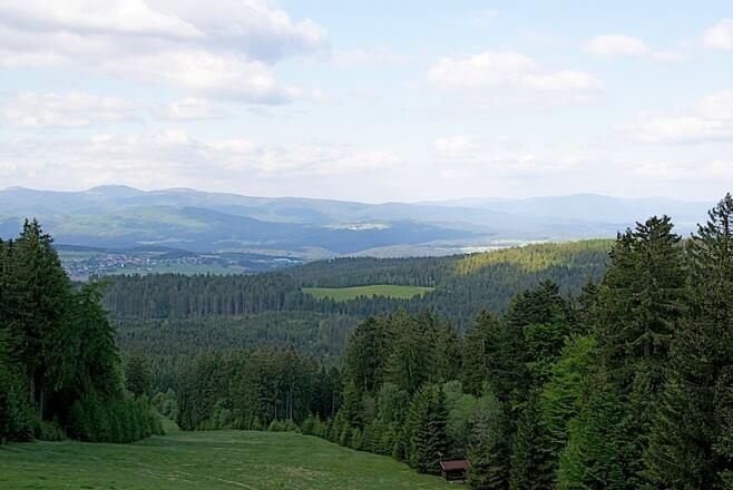 Blick vom Gaiskopf zum Großen Arber bis Rachel