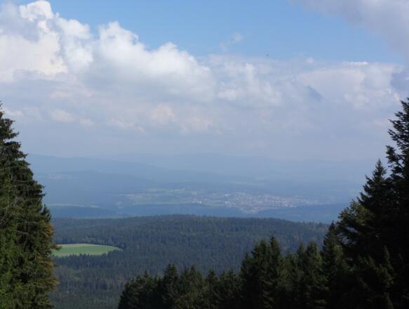 Blick vom Geißkopf in´s Tal