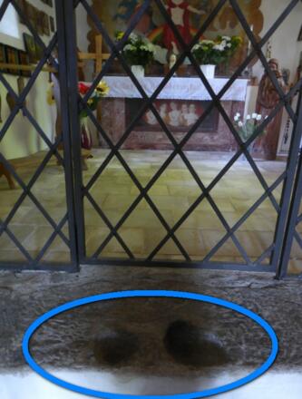 Abdrucke vom Sohn Gottes bei seiner Rast an der Buche