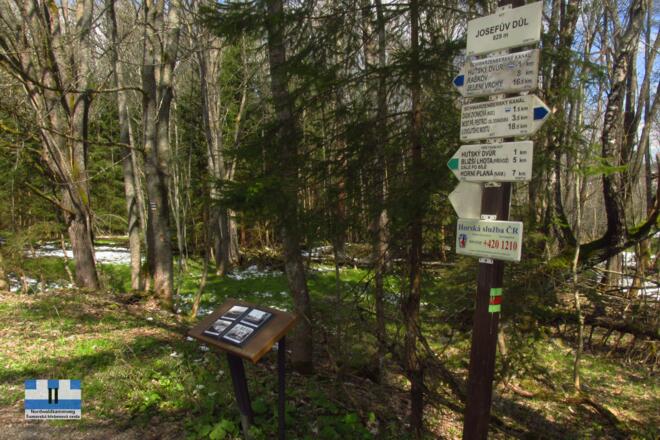 Historische Tafel Josefthal am Schwemmkanal