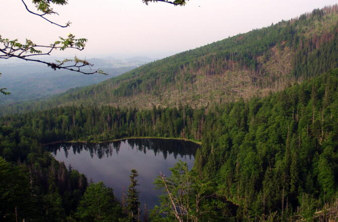 Rachelsee ~1071m von der Kapelle gesehen