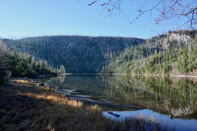 Plöckensteinsee mit Seewänden