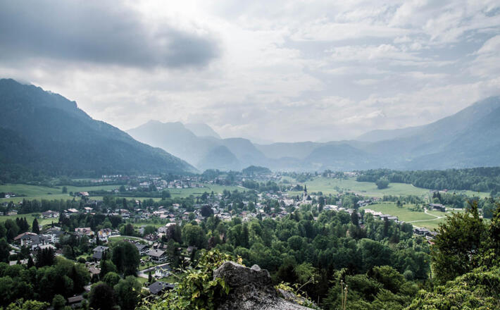 Ausblick nach Bayerisch Gmain