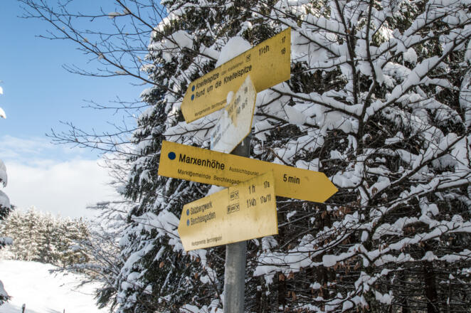 Wegweiser zur Marxenhöhe