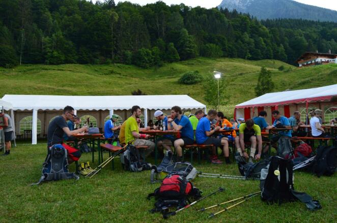 Verüflegung im Bergkurgarten Ramsau