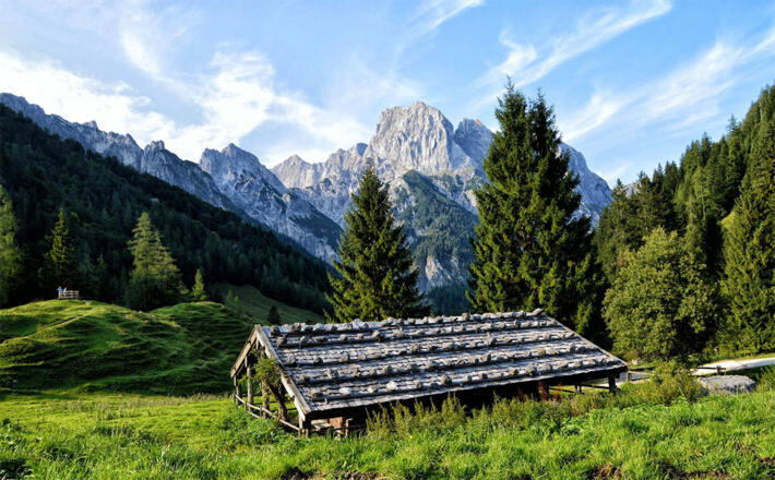 Der Rundumkaser auf der Bindalm