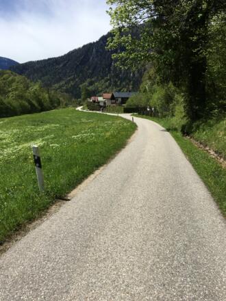 Radweg Ríchtung Berchtesgaden 