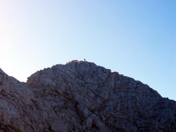 Kleinkalter 2513m, Nordgratanstieg