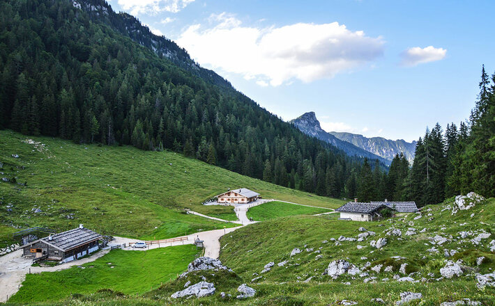 Die Kaser (Almhütten) auf der Mordaualm