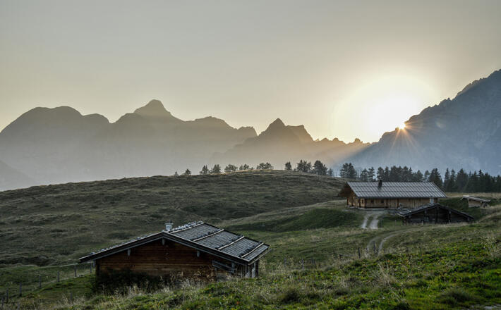 Sonnenuntergang Gotzenalm