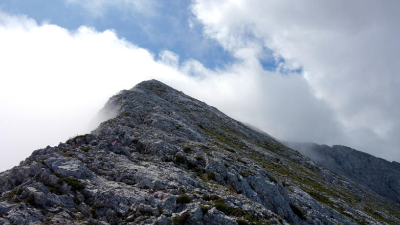Grat-Rückblick vom Rauchfang 2253m