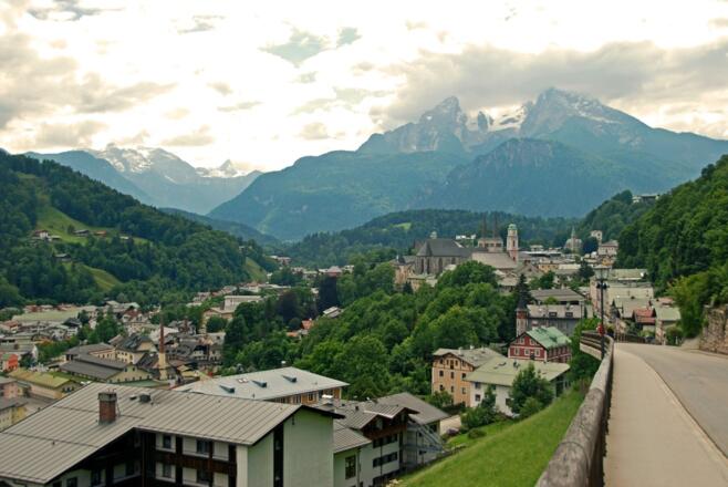 Berchtesgaden mit getrübtem Watzmannblick