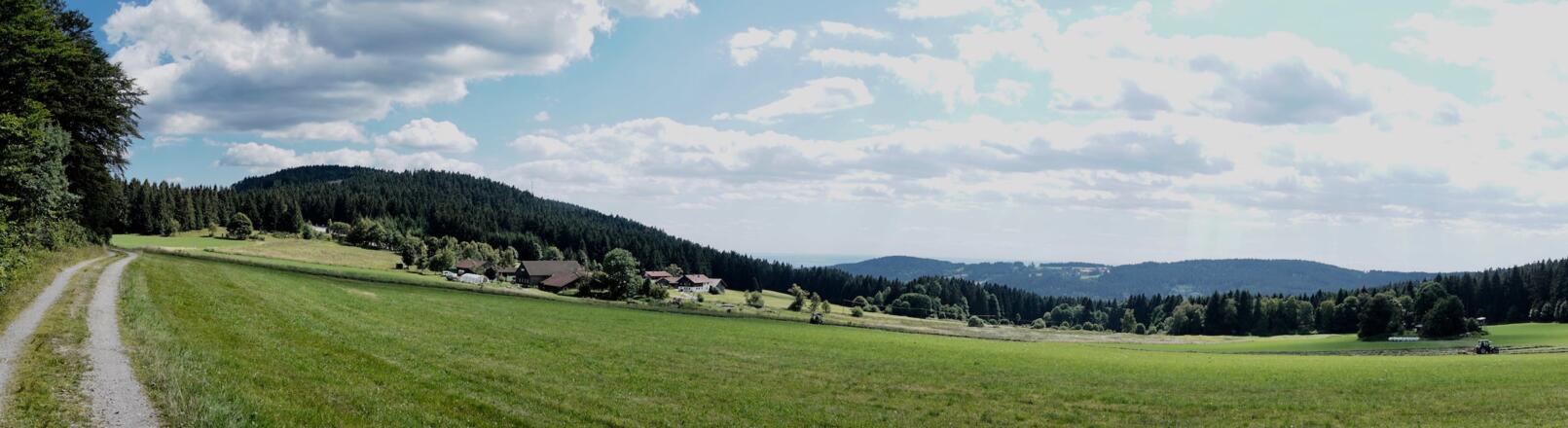 Aussicht vom Wandrand bei Ahornwies