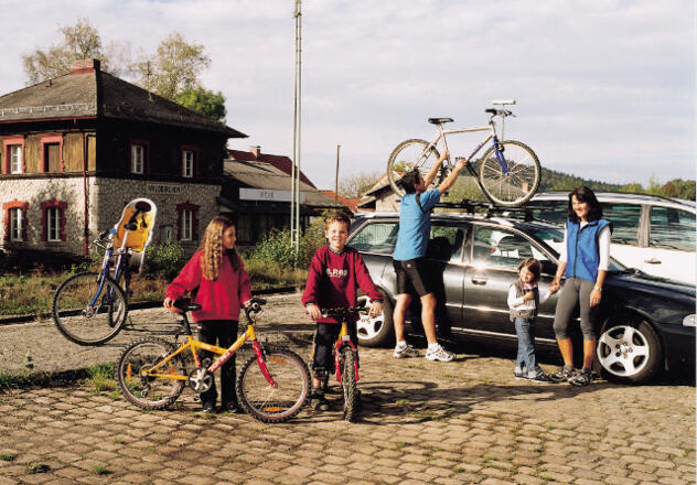 Familienausflug am Adalbert-Stifter-Radweg