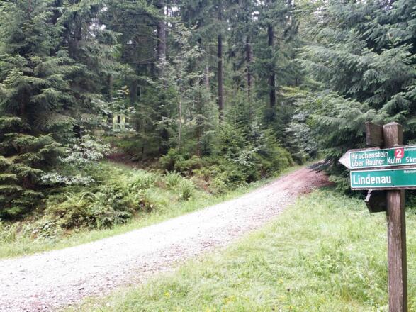 Kreuzung zum Rauhen Kulm