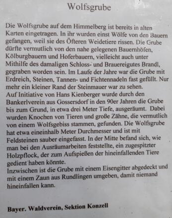Wolfsgruben-Beschreibung